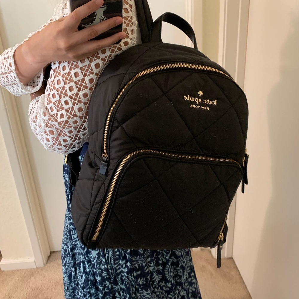 KATE SPADE BLACK WATSON LANE HARVEY BACKPACK - Picture 5 of 7
